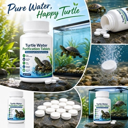 Turtle water cleaning - water, tablets