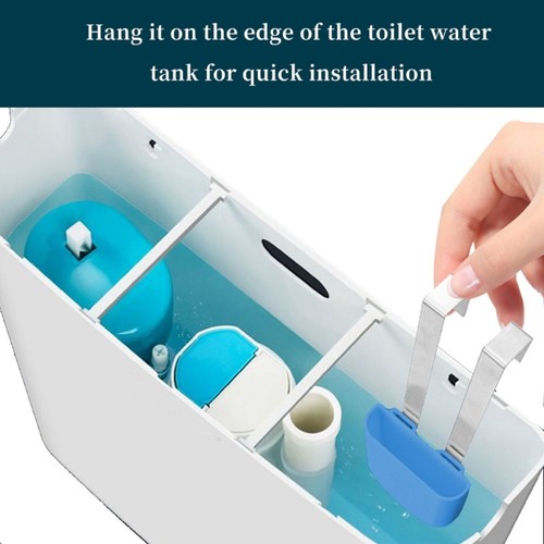 Space saving toilet cleaning - saving,